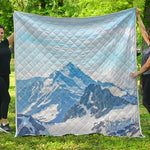 Alps Mountain Print Quilt