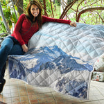 Alps Mountain Print Quilt