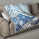 Alps Mountain Print Quilt