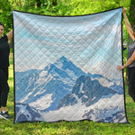 Alps Mountain Print Quilt