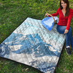 Alps Mountain Print Quilt