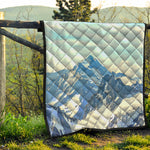 Alps Mountain Print Quilt