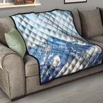 Alps Mountain Print Quilt