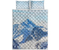 Alps Mountain Print Quilt Bed Set