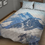 Alps Mountain Print Quilt Bed Set