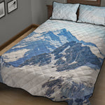 Alps Mountain Print Quilt Bed Set