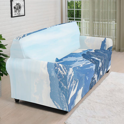 Alps Mountain Print Sofa Cover