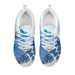 Alps Mountain Print White Sneakers