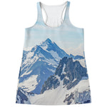 Alps Mountain Print Women's Racerback Tank Top