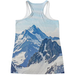 Alps Mountain Print Women's Racerback Tank Top