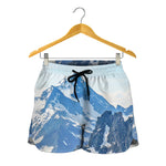 Alps Mountain Print Women's Shorts