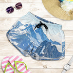 Alps Mountain Print Women's Shorts