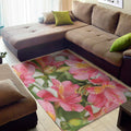 Alstroemeria Flower Print Floor Mat