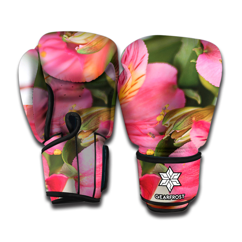 Alstroemeria Flower Print Boxing Gloves