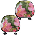 Alstroemeria Flower Print Car Headrest Covers