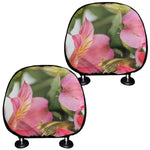 Alstroemeria Flower Print Car Headrest Covers