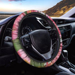 Alstroemeria Flower Print Car Steering Wheel Cover