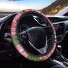 Alstroemeria Flower Print Car Steering Wheel Cover