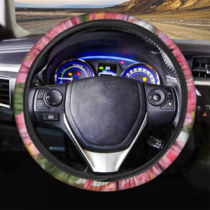 Alstroemeria Flower Print Car Steering Wheel Cover