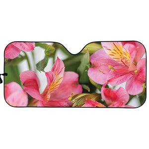 Alstroemeria Flower Print Car Sun Shade