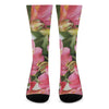 Alstroemeria Flower Print Crew Socks