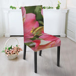 Alstroemeria Flower Print Dining Chair Slipcover