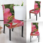 Alstroemeria Flower Print Dining Chair Slipcover