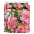 Alstroemeria Flower Print Duvet Cover Bedding Set