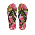 Alstroemeria Flower Print Flip Flops