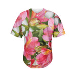 Alstroemeria Flower Print Men's Baseball Jersey