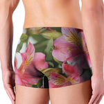 Alstroemeria Flower Print Men's Boxer Briefs