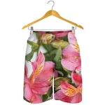 Alstroemeria Flower Print Men's Shorts