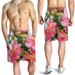 Alstroemeria Flower Print Men's Shorts