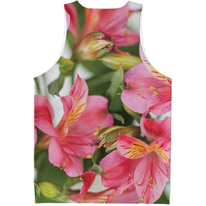 Alstroemeria Flower Print Men's Tank Top