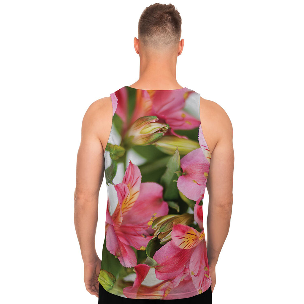 Alstroemeria Flower Print Men's Tank Top