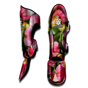 Alstroemeria Flower Print Muay Thai Shin Guard