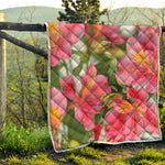 Alstroemeria Flower Print Quilt