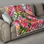 Alstroemeria Flower Print Quilt
