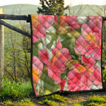 Alstroemeria Flower Print Quilt