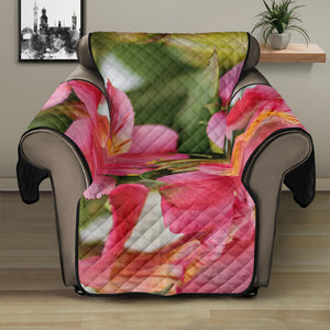 Alstroemeria Flower Print Recliner Protector