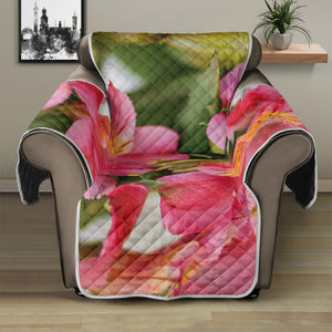 Alstroemeria Flower Print Recliner Protector