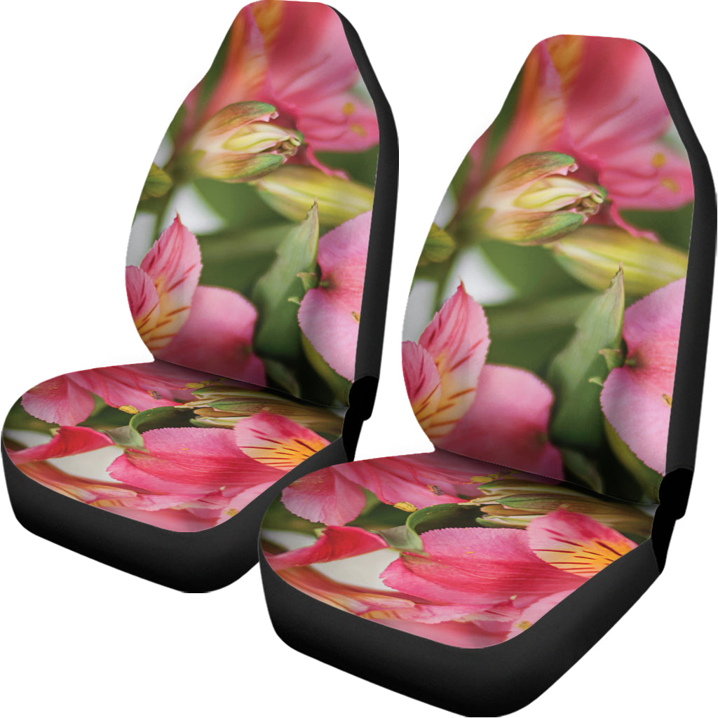 Alstroemeria Flower Print Universal Fit Car Seat Covers