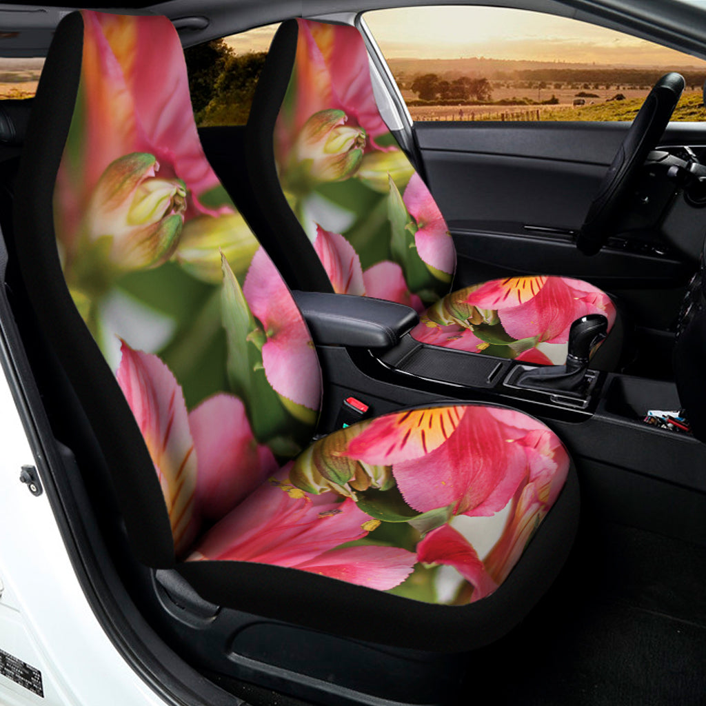 Alstroemeria Flower Print Universal Fit Car Seat Covers