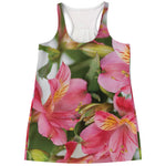 Alstroemeria Flower Print Women's Racerback Tank Top