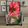 Amaryllis Flower Print Armchair Protector