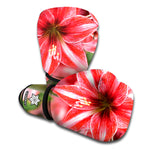 Amaryllis Flower Print Boxing Gloves