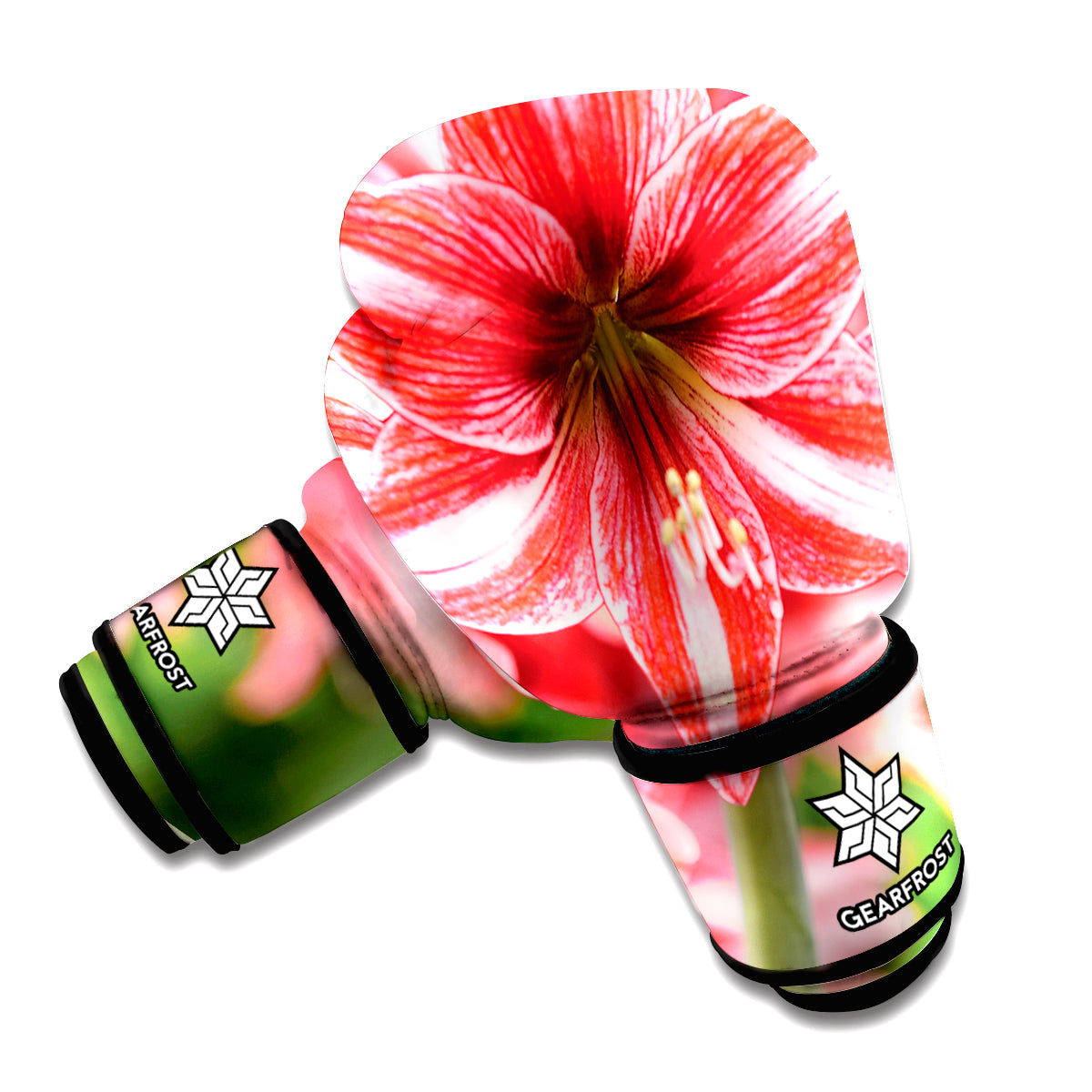 Amaryllis Flower Print Boxing Gloves