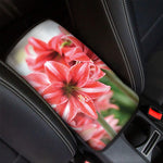 Amaryllis Flower Print Car Center Console Cover