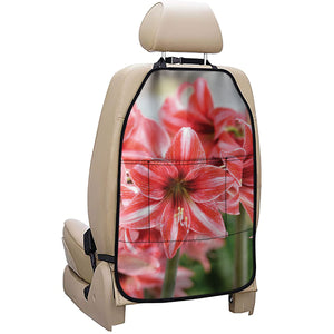 Amaryllis Flower Print Car Seat Organizers