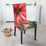 Amaryllis Flower Print Dining Chair Slipcover